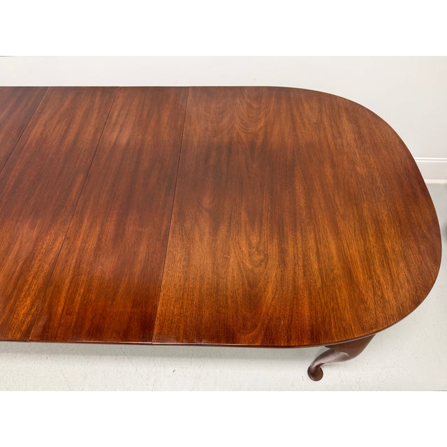 Henkel Harris 2211 29 Solid Mahogany Queen Anne Dining Table For Sale - Image 10 of 16