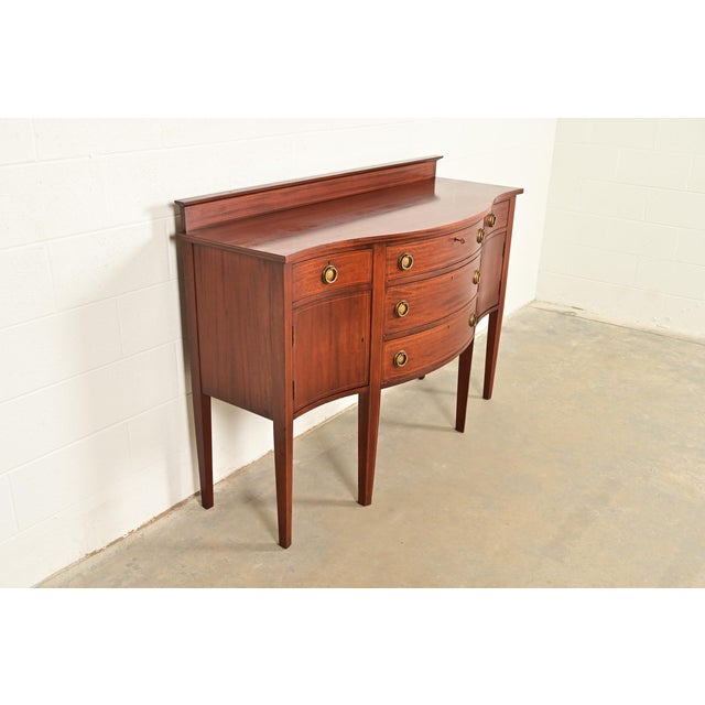 Baker Furniture Company Baker Furniture Style Federal Inlaid Mahogany Sideboard Credenza For Sale - Image 4 of 16