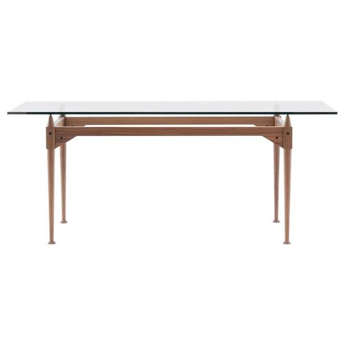 Wood TL3 Table in Wood and Glass by Franco Albini for Cassina For Sale - Image 7 of 7