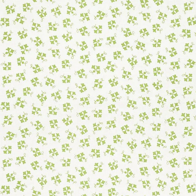 Schumacher X Celerie Kemble Nose Gay Fabric in Moss For Sale