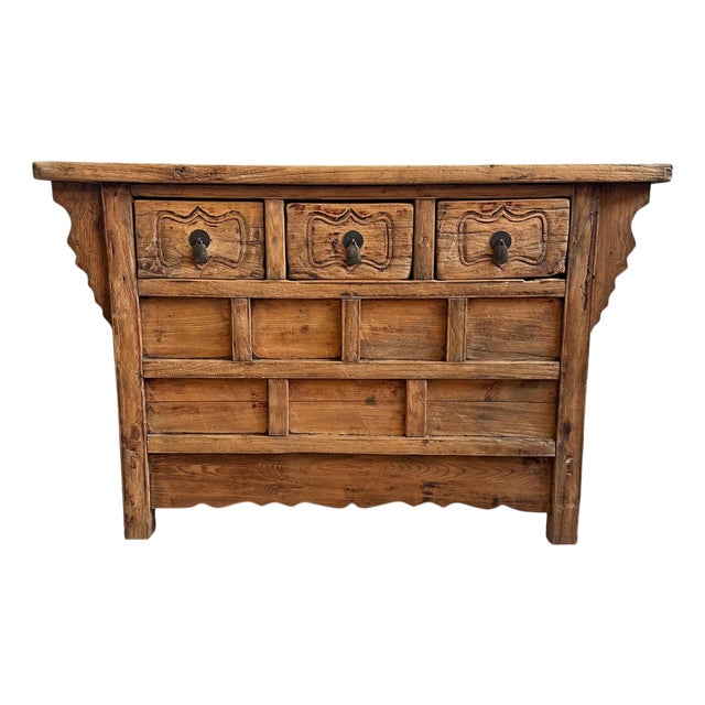 Antique Village 3-Drawer Wing Cabinet For Sale