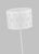 Mid-Century Modern Kate Spade by Visual Comfort Studio Dottie Floor Lamp, Matte White For Sale - Image 3 of 4