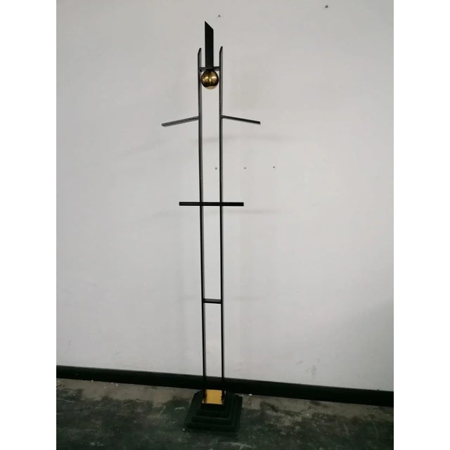 Mid-Century Modern Mid-Century Italian Sculptures or Valet Stands in Metal and Brass, Set of 2 For Sale - Image 3 of 8