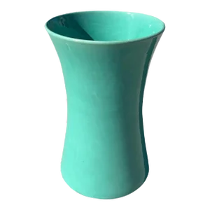 Vintage Art Deco 1930s Umbrella Holder in Turquoise Matt Carlton Planter