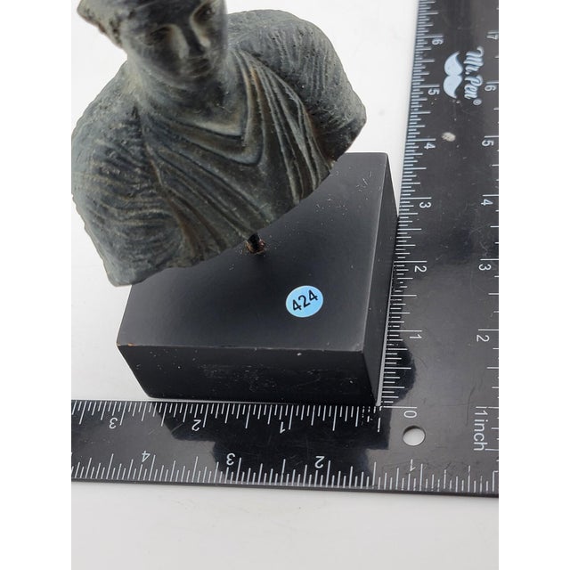 Vintage Miniature Charioteer from Delphi Sculpture Bust. For Sale - Image 11 of 11