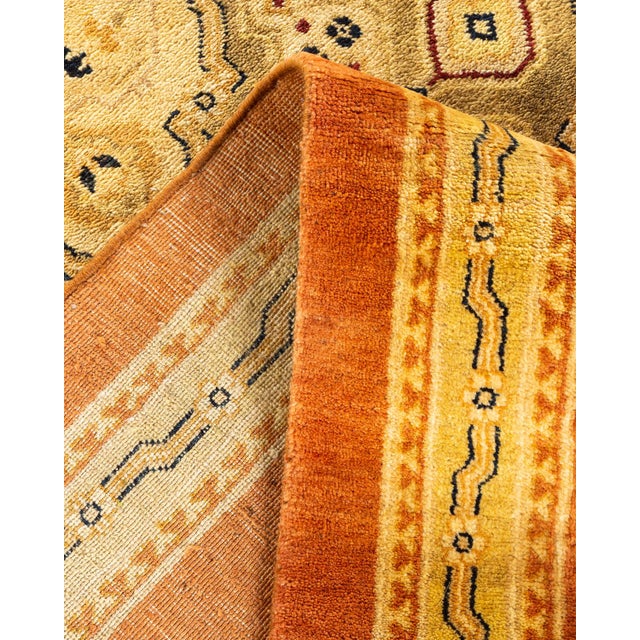 Eclectic, One-of-a-Kind Hand-Knotted Area Rug in Brown, 12' 1" x 17' 8" For Sale In New York - Image 6 of 8