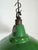 Metal Industrial British Green Enamel Factory Pendant Lamp from Maxlume, 1960s For Sale - Image 7 of 18