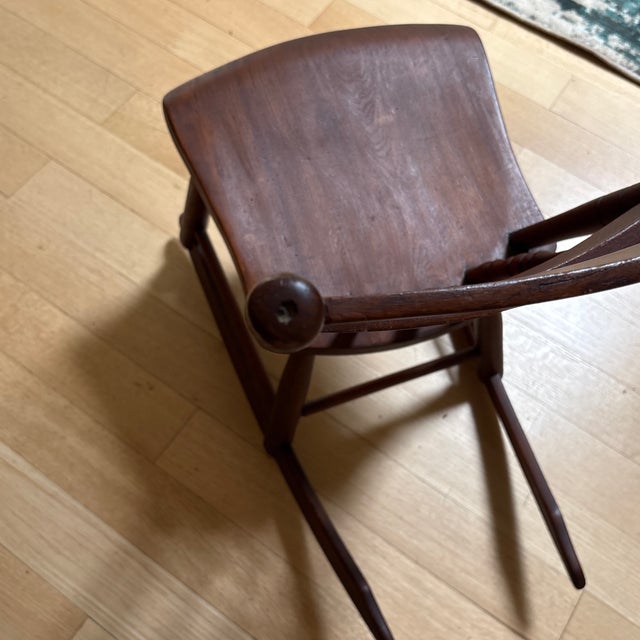 19th Century American Country Half-Spindle Sewing Chair For Sale - Image 12 of 12