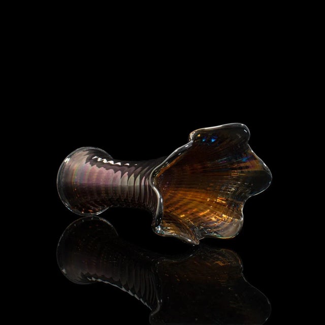 English Mid Century Decorative Carnival Glass Vase For Sale - Image 3 of 13