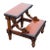 Vintage Traditional Mahogany-Finished Two-Step Library Stool For Sale