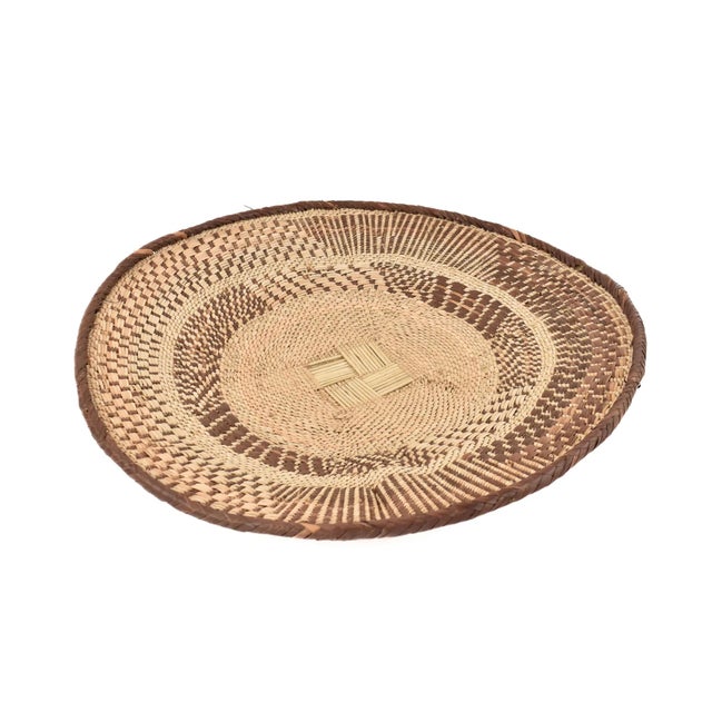 African Early 20th Century Tonga Binga Basket 19 Inch For Sale - Image 3 of 7