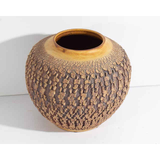 Signed Studio Pottery Vase by Barry Vantiger For Sale - Image 4 of 7