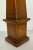 Transitional Theodore Alexander Transitional Embossed Brown Leather Obelisk For Sale - Image 3 of 5