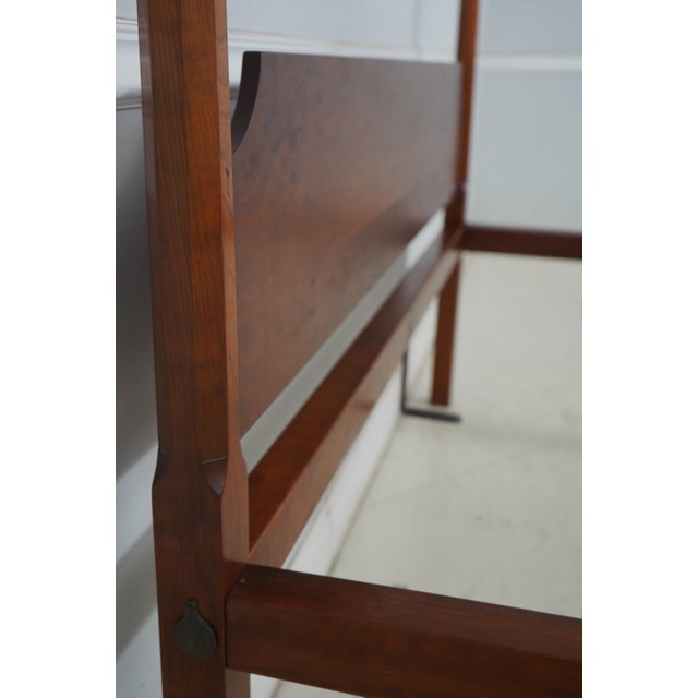 Eldred Wheeler Queen Size Cherry Canopy Bed For Sale - Image 9 of 17