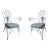 Antique French Armchairs - Wrought Iron - A Pair For Sale