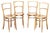 Austrian Bistro Dining Bar Bentwood Chairs from Thonet, 1930s, Set of 4 For Sale
