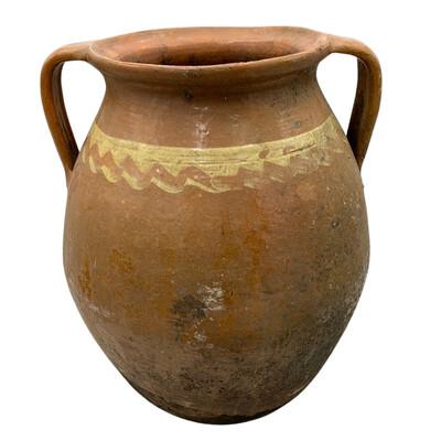 Farmhouse Antique Hungarian Folk Art Cooking Pottery For Sale - Image 3 of 5