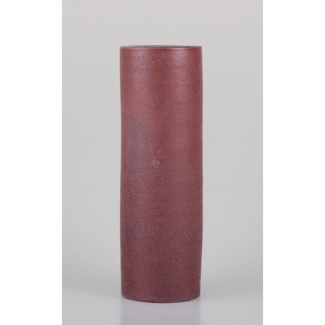 Large Ceramic Vase with Owls by Inger Persson for Rörstrand Ateljé, Sweden, 1970s For Sale - Image 4 of 8