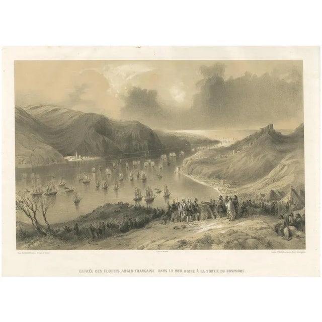 Provost, Anglo-French Fleet Entering the Black Sea from the Bosphorus, Crimean War, 1854, Print For Sale - Image 10 of 10