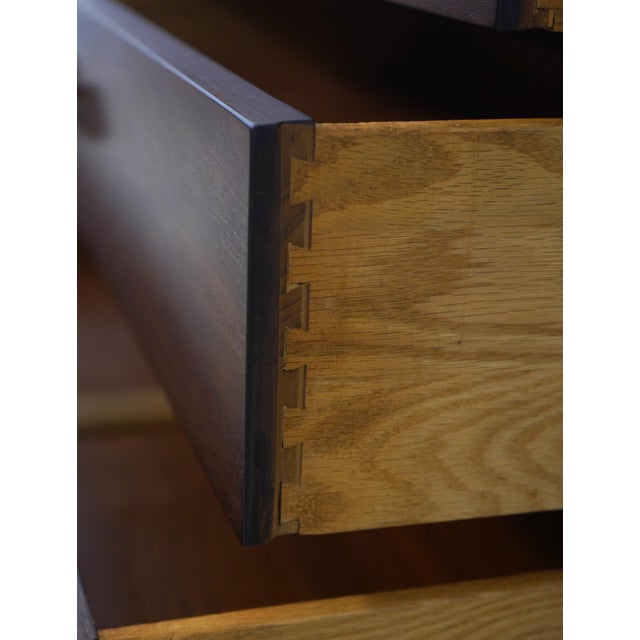 1950s John Stuart Walnut Mid Century Modern Dresser For Sale - Image 5 of 17