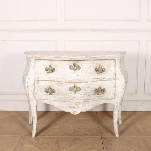 French Painted Two Drawer Commode, 1890s For Sale - Image 12 of 12