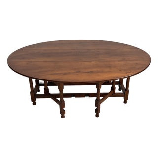 Scandinavian Gateleg Dining Table With (2) Drop Leaves For Sale