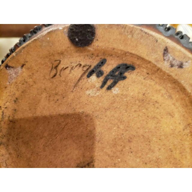 Ceramic Andrew Bergloff (1929 - 2015) Signed Ceramic Vase For Sale - Image 7 of 7