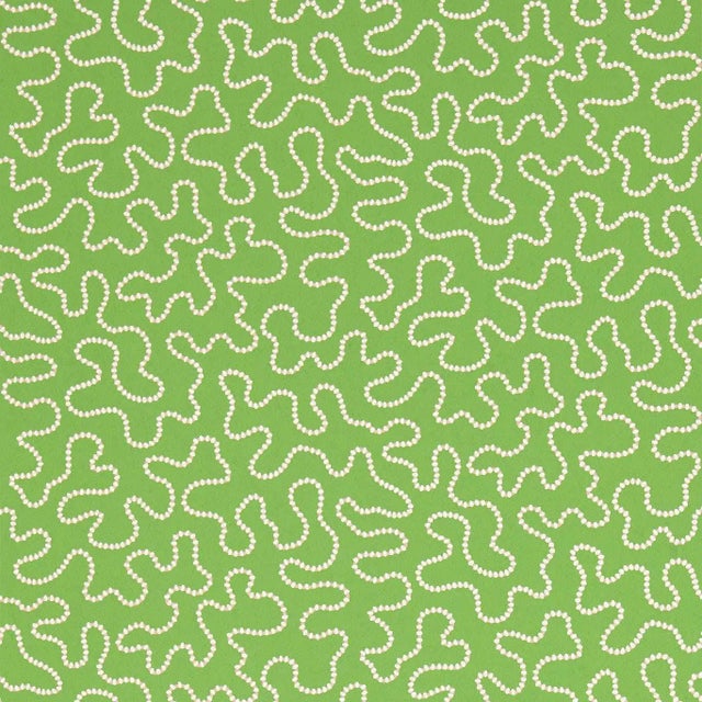 Harlequin Wiggle Wallpaper in Peridot/Rose Quartz - a Sample For Sale