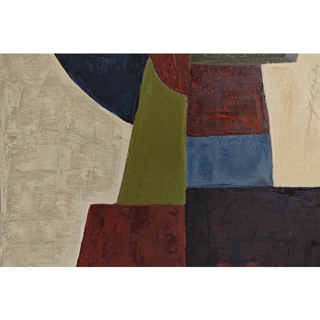 Paint Le Veilleur, Original Contemporary Geometric Oil Painting by Sophie Dumont For Sale - Image 7 of 10