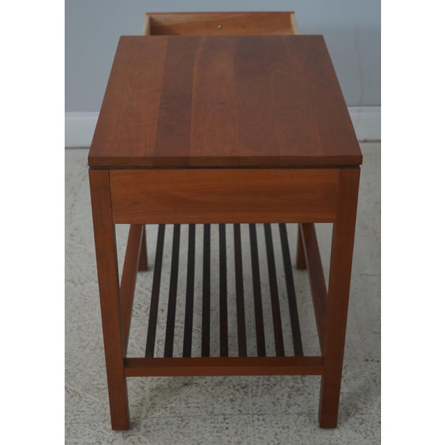 Stickley Cherry Mission Style 2 Tier Side Table For Sale - Image 15 of 17