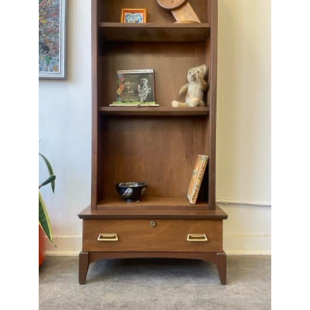 Wood Vintage Gun Case/Display Shelf With Key For Sale - Image 7 of 7