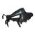1970s Bison Sculpture Forges Steel Kinetic Brutalist Sculpture For Sale
