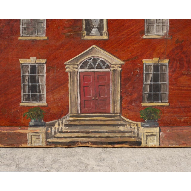 19th Century Country English Chest With House Facade Georgian Trunk For Sale In Sacramento - Image 6 of 18