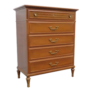 Heritage Mid Century Modern Tall Chest of Drawers