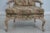 Brown Wesley Hall Distressed Finish Tapestry Chairs & Ottoman - 3 Pieces For Sale - Image 8 of 12