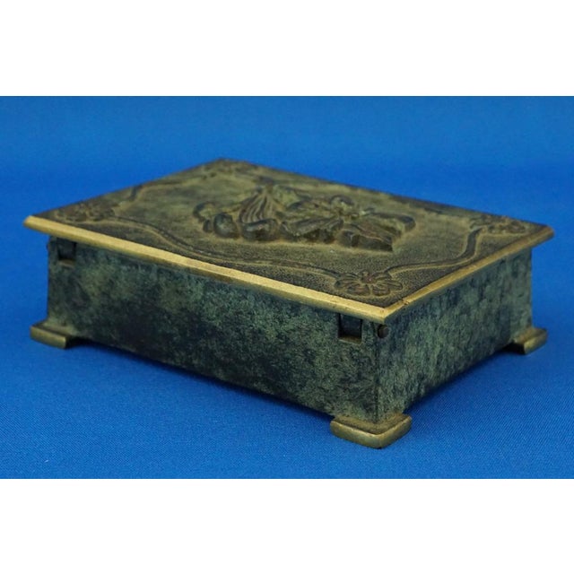Vintage Danish Bronze Cigarette Box by Aedel Malm, 1920s For Sale - Image 4 of 18
