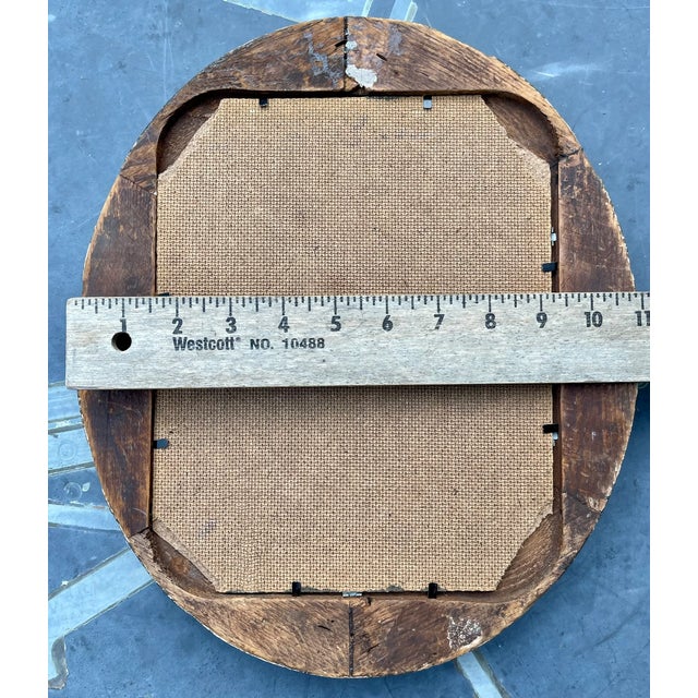 Wood Fantastic Original Vintage Oil Painting Victorian Floral Still Life Pansies Dogwood Antique Frame For Sale - Image 7 of 7