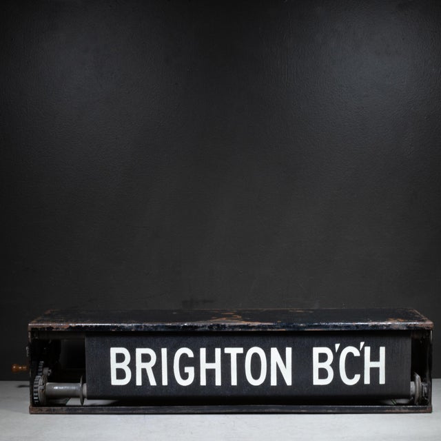 Industrial Brooklyn Nyc Subway Destination Roll c.1900-1910 For Sale - Image 3 of 16