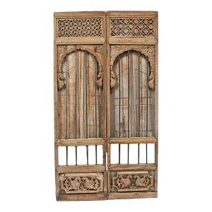 Antique Mid 19th Century Architectural Indian Window Facade