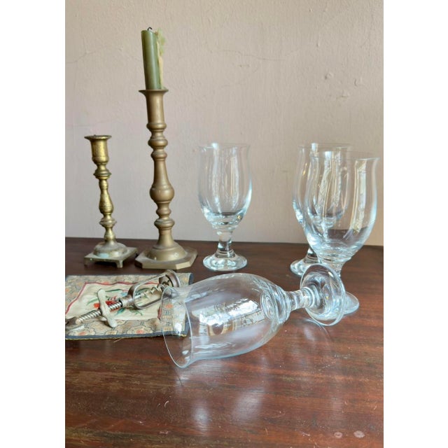 Set of Four Nachtmann Amaris crystal glasses. They are a discontinued pattern, produced by the German company Nachtmann....