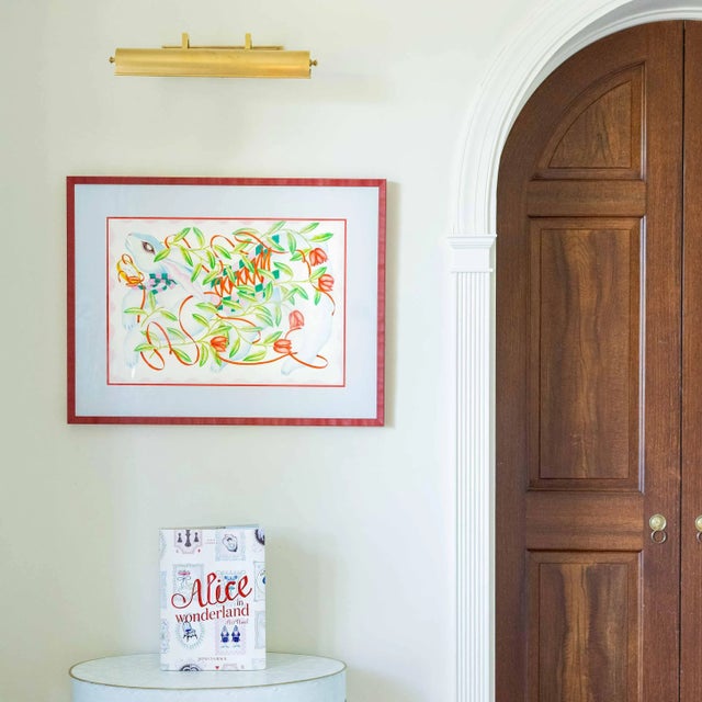 Paper "The White Rabbit" Original by Carla Petelski From the Alice in Wonderland Collection For Sale - Image 7 of 7