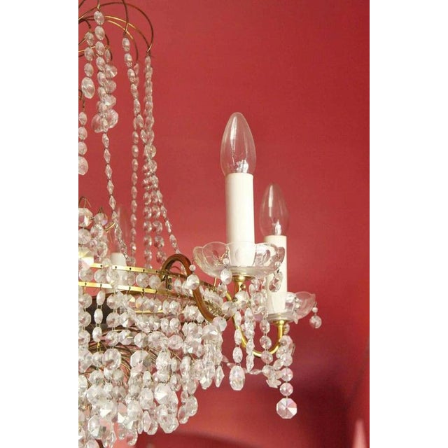 Empire Crystal Chandelier, 1960s For Sale - Image 6 of 6