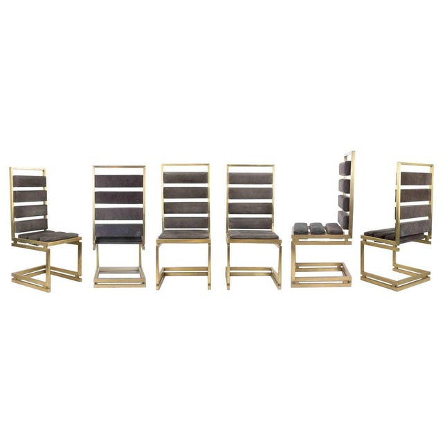 Metal Doghe Chairs by Romeo Rega, 1970s, Set of 6 For Sale - Image 7 of 7