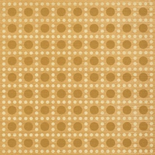 SAMPLE - Schumacher X Backdrop Puntini Sisal Wallpaper In Tanlines For Sale