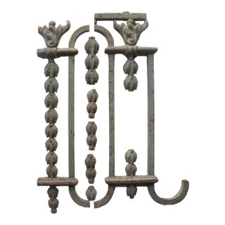 19th C. Collection of French Iron Architectural Elements, 7 Pieces For Sale