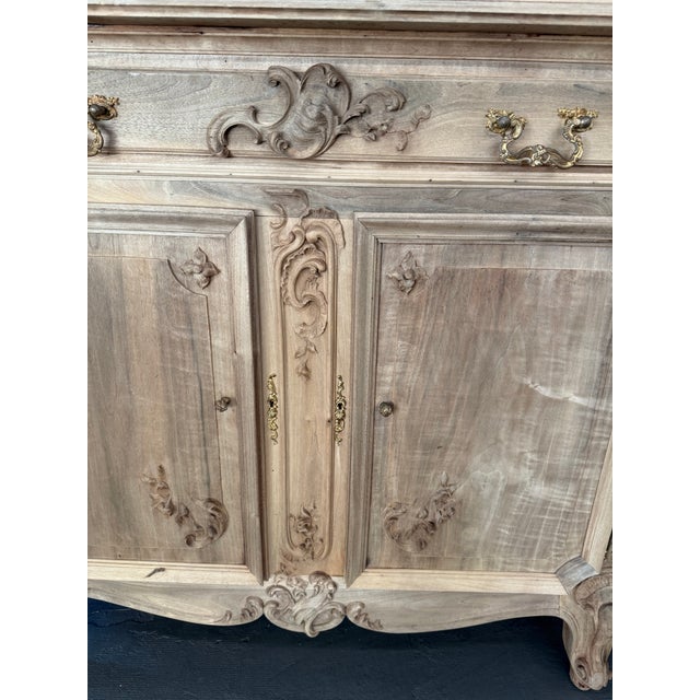 19th. C. French Bleached Walnut Buffet À Deux Corps For Sale - Image 12 of 12