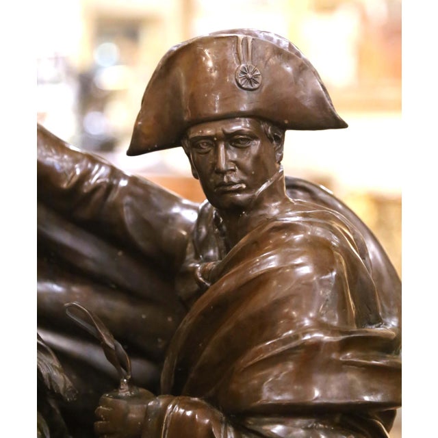 Bronze Important Early 20th Century French Bronze Sculpture of Napoleon on Horseback For Sale - Image 8 of 13