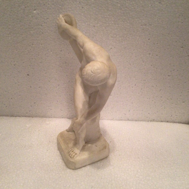 Vintage Italian Porcelain Discus Thrower Figure | Chairish