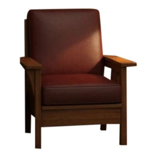 Mission 3 Stack Oak Barrister Bookcase - Beveled Glass Walnut For Sale