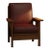 Mission 3 Stack Oak Barrister Bookcase - Beveled Glass Walnut For Sale